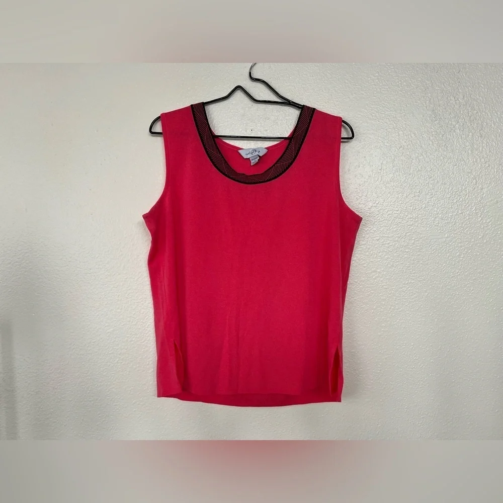 Ming Wang Bright Pink Tank Top - Picture 1 of 3